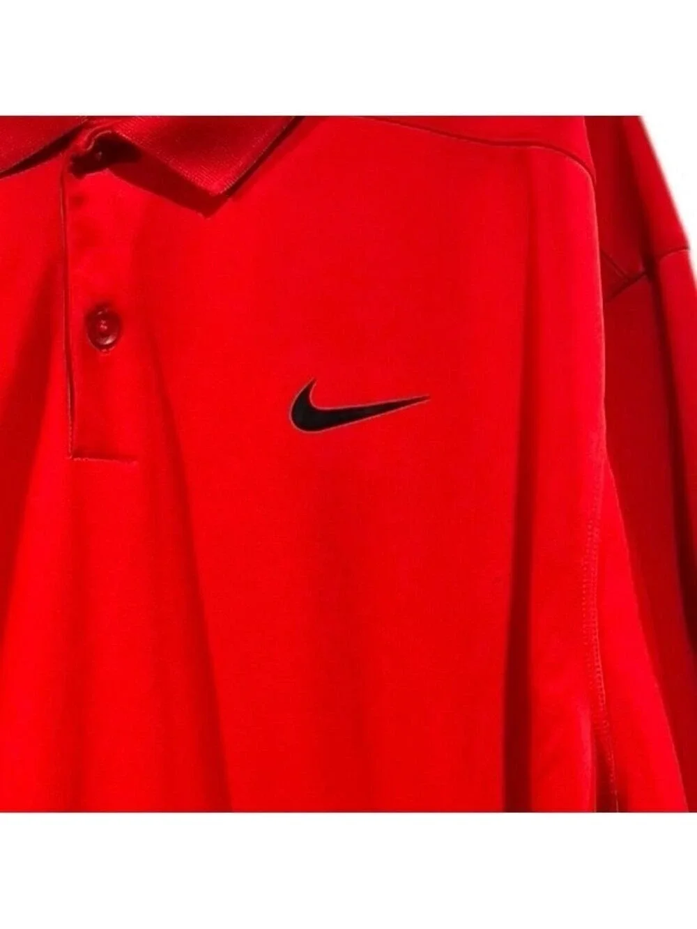 Nike Men's Golf Polo Shirt Red Dri-FIT XXL